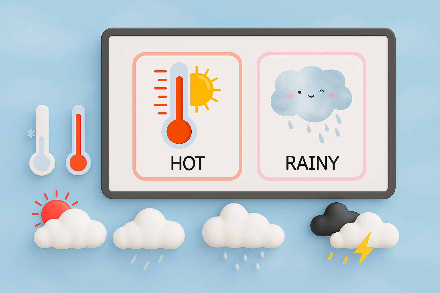 weather flashcards