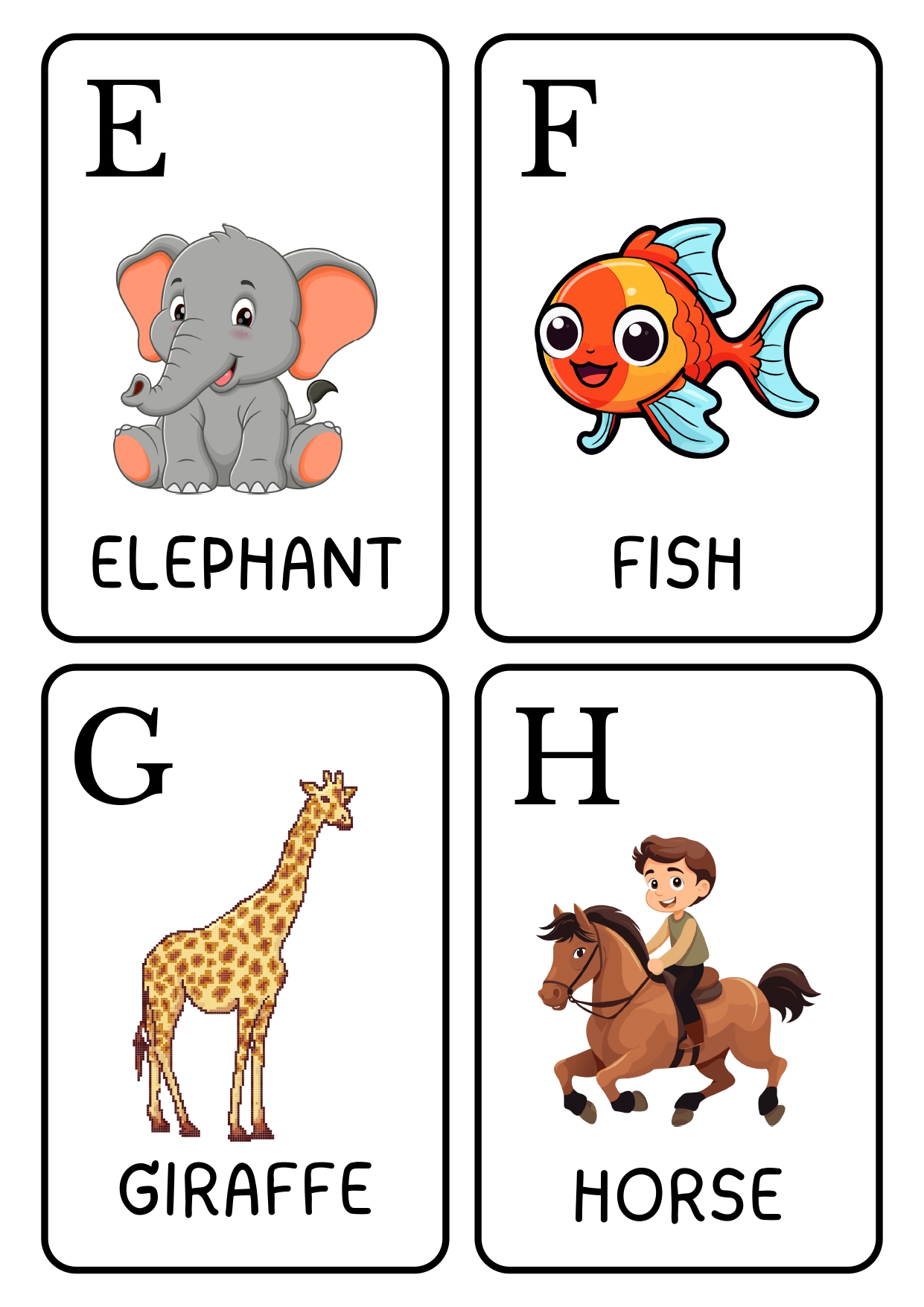 Printable Flashcards for 2-Year-Olds - govincards.com