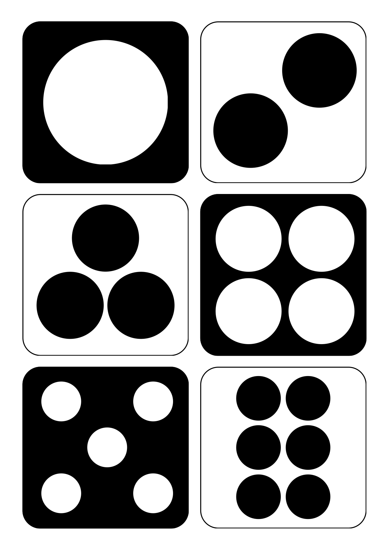 Contrast Cards Simple Printable High Contrast Flashcards for Babies - govincards.com