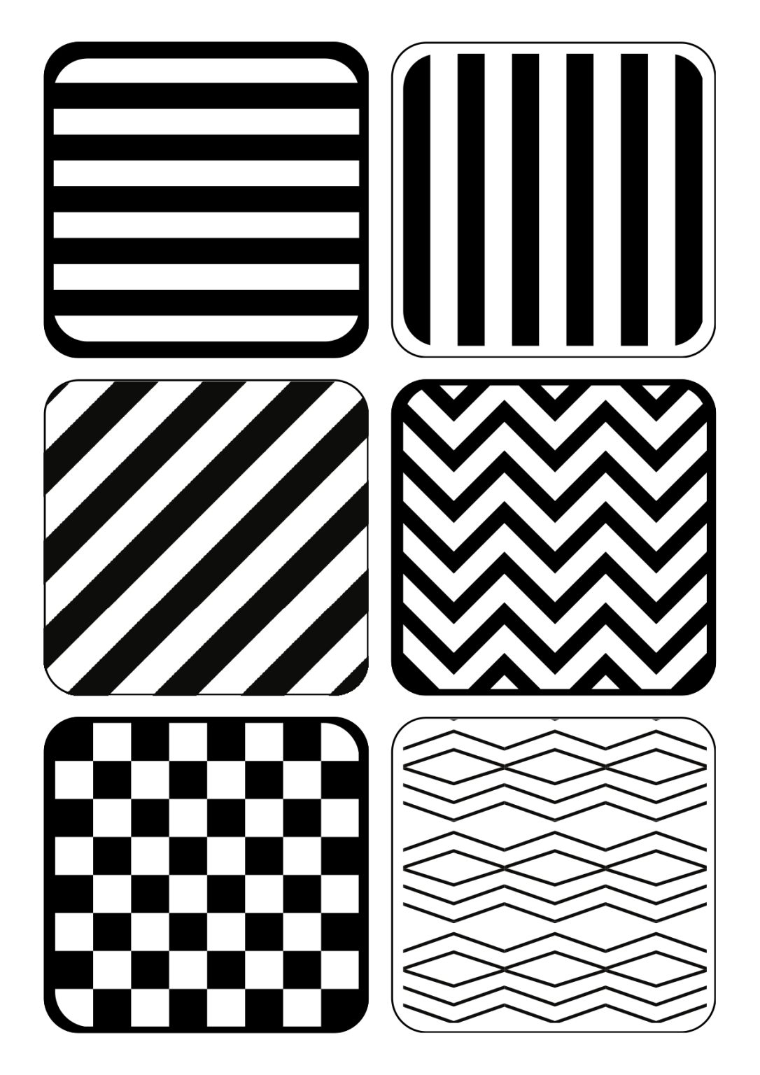 Contrast Cards Simple Printable High Contrast Flashcards for Babies - govincards.com