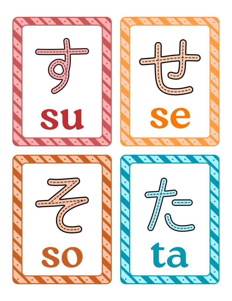 Printable Hiragana Flashcards
