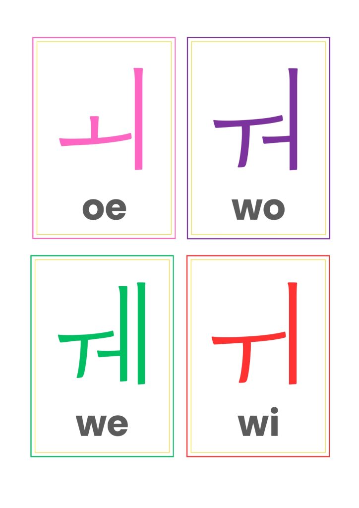 Korean Alphabet Flashcards