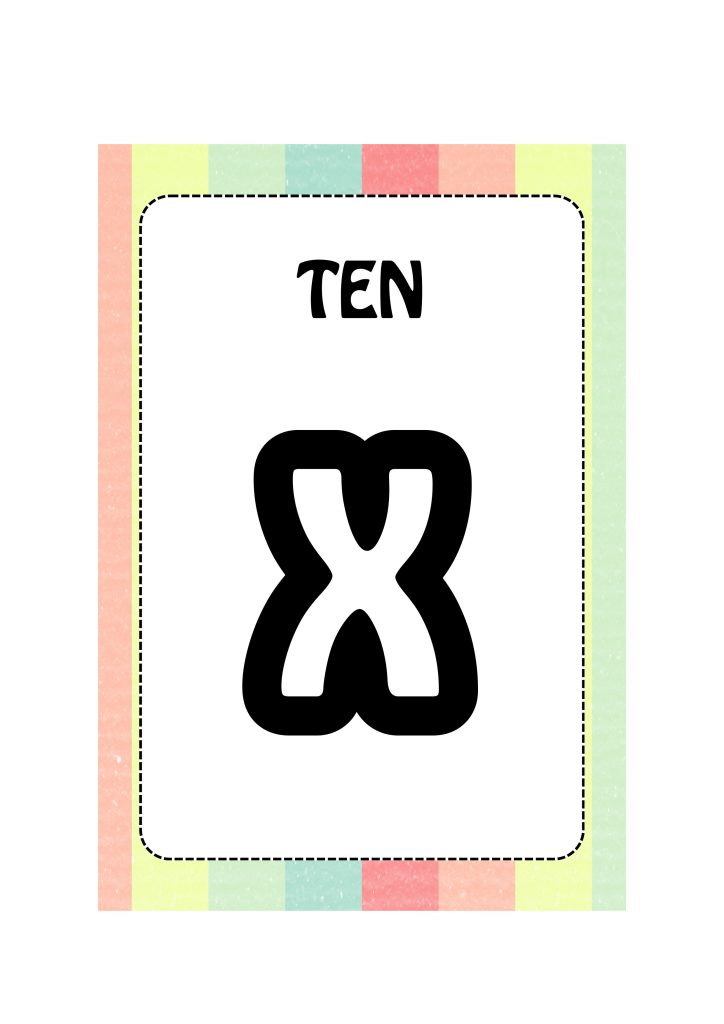 Roman number flashcards