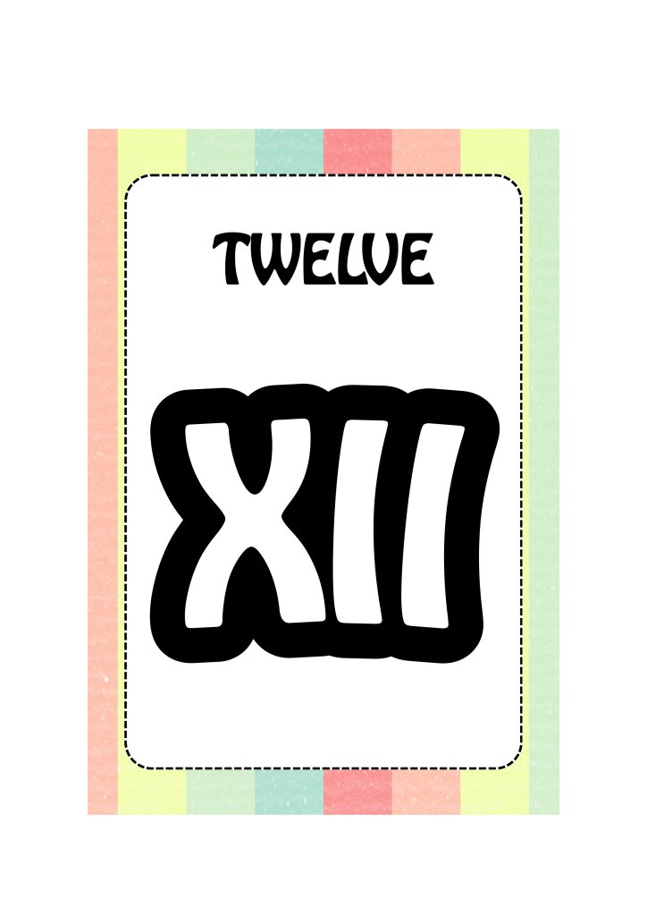 Roman number flashcards