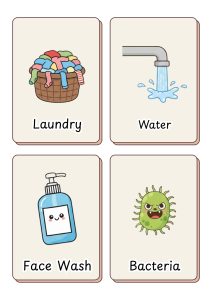 Personal Hygiene Flashcards for Kids - govincards.com